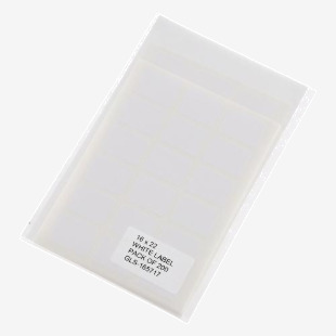 Plain White Labels 16x22mmP200