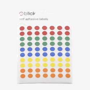 Coloured Circle Stickers 8mm P350