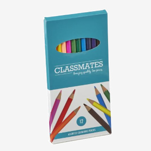 Classmates Colouring Pencils Pk12