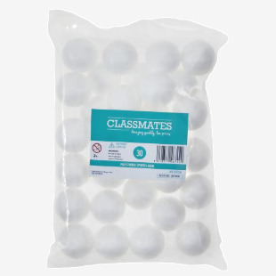 Polystyrene Spheres 40mm Pk30