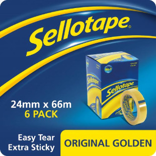 Sellotape 24mmx66m Pk6 Reel