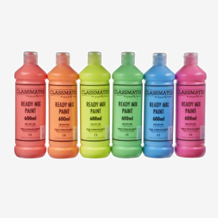 Classmates Fluorescent Ass 600ml Pk6