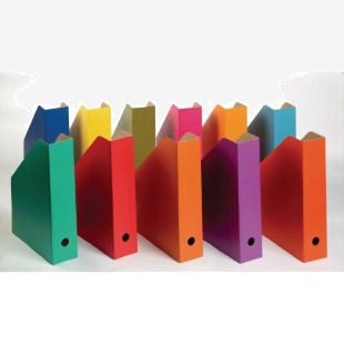 Coloured Filing Boxes Asst P11