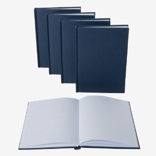 Blue Casebound Book A5 pk5