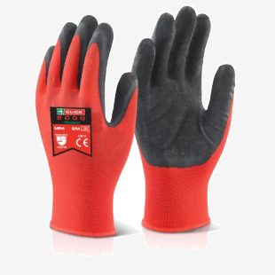 Beeswift Multi Purpose Latex Poly Glove Black L MP4BLL