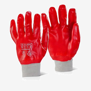 Beeswift PVC Fully Coated K / Wrist Red Size 07 (Box of 10) PVCFCKWNR07