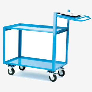 Order Picking Trolley 2 Shelves Angle Iron/Steel 250kg Blue KTI13Y