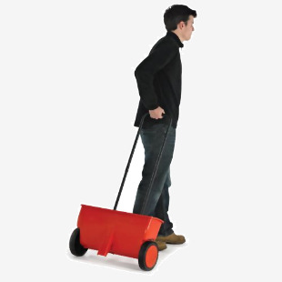 Salt (Seed) Spreader 8 Disperse Settings 20L Heavy Duty Plastic/Steel Red/Black SCA06Y