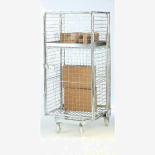 A Type Nestable Roll Container Security Mesh Sides 500kg Silver RB1725