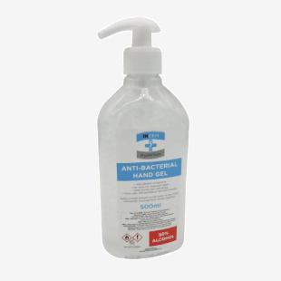 Ingen 500ml Anti-Bacterial Sanitising Hand Gel 80% Alcohol GEL500ML