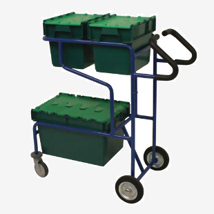 Slingsby order picking trolley with two shelf levels 387984