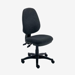 Astin Nesta Operator Chair 2 Lever Upholstered 590x900x1050mm Charcoal KF77706 KF77706