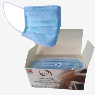 ValueX Type 11R Fluid Resistant Disposable Face Masks (Pack 50) - FMTIIR50TG 10114EA