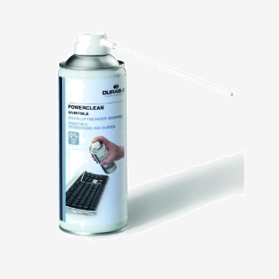 Durable POWERCLEAN Strong HFC-Free Invertible Air Duster Cleaner 200ml - 579719 12182DR