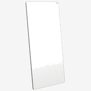 Nobo Portable Magnetic Steel Whiteboard 1800 x 900mm Grey Trim Double-Sided Lightweight Move and Meet Collaboration System White 1915563 17028AC