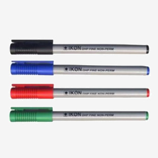 ValueX OHP Pen Non-Permanent Fine 0.4mm Line Assorted Colours (Pack 4) - 7421WLT4 18596HA