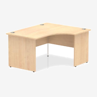 Dynamic Impulse 1400mm Right Crescent Desk Maple Top Panel End Leg I003874 24851DY