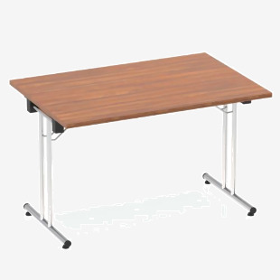 Dynamic Impulse 1200mm Folding Rectangular Table Walnut Top I000699 25803DY