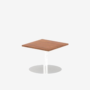 Dynamic Italia 600mm Poseur Square Table Walnut Top 475mm High Leg ITL0209 28372DY