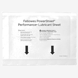 Fellowes Powershred Oil Sheets (Pack 10) - 4025601 37797FE