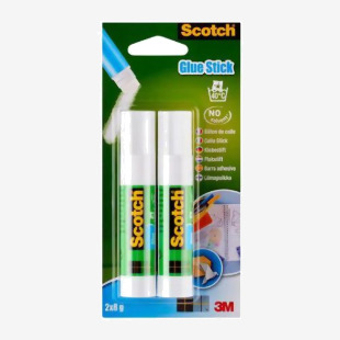 Scotch Permanent Glue Stick 8g (Pack 2) 7100115379 38781MM