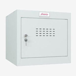 Phoenix CL Series Size 1 Cube Locker in Light Grey with Key Lock CL0344GGK 39855PH