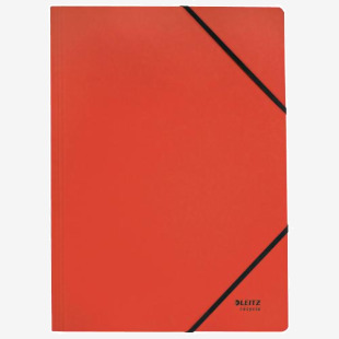 Leitz Recycle Card Folder With Elastic Band Closure A4 Red 39080025 41150AC