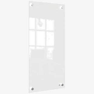 Nobo Small Glass Whiteboard Panel 300x600mm White 1915603 55794AC