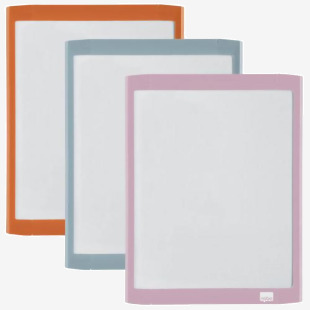 Nobo Mini Magnetic Whiteboard with Coloured Frame 216x280mm Assorted 1915625 55927AC