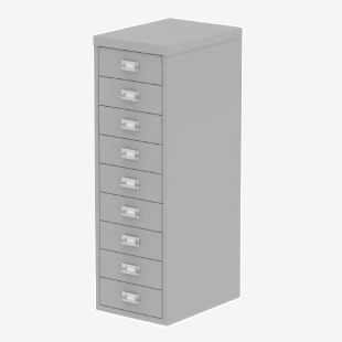 Qube by Bisley Multidrawer Unit 399 NL Goose Grey BS0012 60953DY