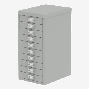 Qube by Bisley Multidrawer Unit 2910 NL Goose Grey BS0013 60960DY