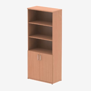 Impulse 2000mm Open Shelves Cupboard Beech I000047 62206DY