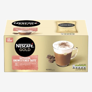 Nescafe Gold Cappuccino Unsweetened Instant Coffee Sachets (Pack 50) - 12405012 64919NE