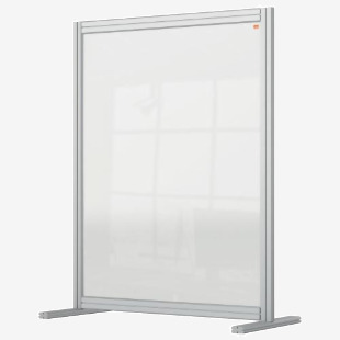 Nobo Premium Plus Acrylic Desk Protective Divider Screen Modular System 800x1000mm Clear 1915492 79528AC