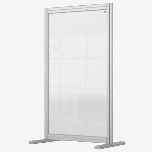 Nobo Premium Plus Acrylic Desk Protective Divider Screen Modular System 600x1000mm Clear 1915493 79535AC