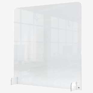 Nobo Premium Plus Acrylic Counter Protective Divider Screen 700x850mm Clear 1915489 79591AC