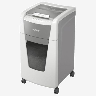 Leitz IQ AutoFeed Office 300 Cross Cut Shredder 60 Litre 300 Sheet Automatic10 Sheet Manual White 80151000 85905AC