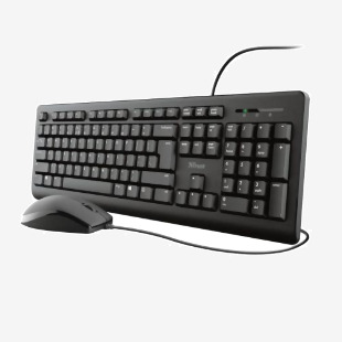 Trust Primo Keyboard And 1000 DPI Mouse Set 8TR23974